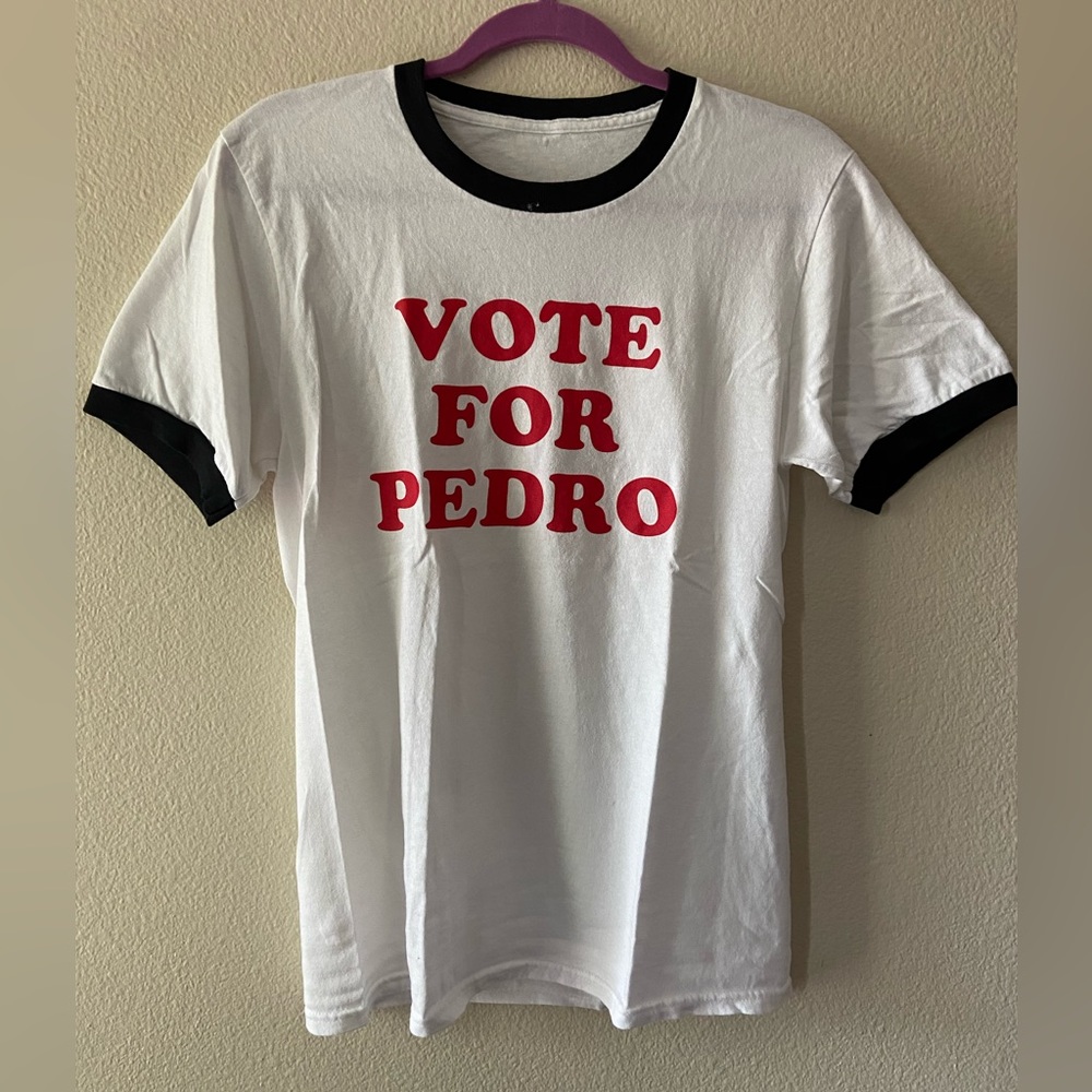 Napoleon Dynamite “Vote for Pedro” Vintage Graphic Tee | Size S | White/Red